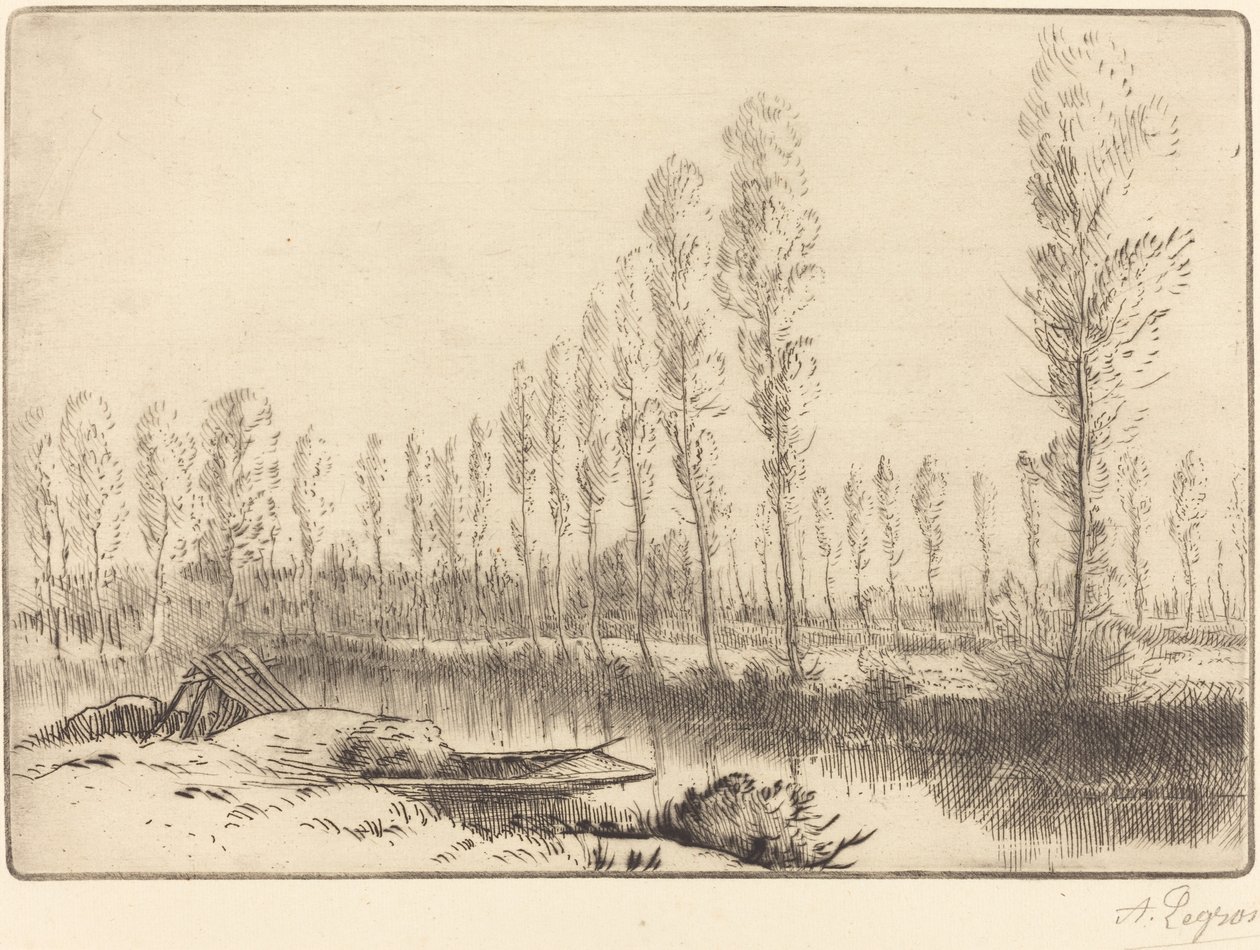 Nyárfák Amiens közelében alkotó: Alphonse Legros