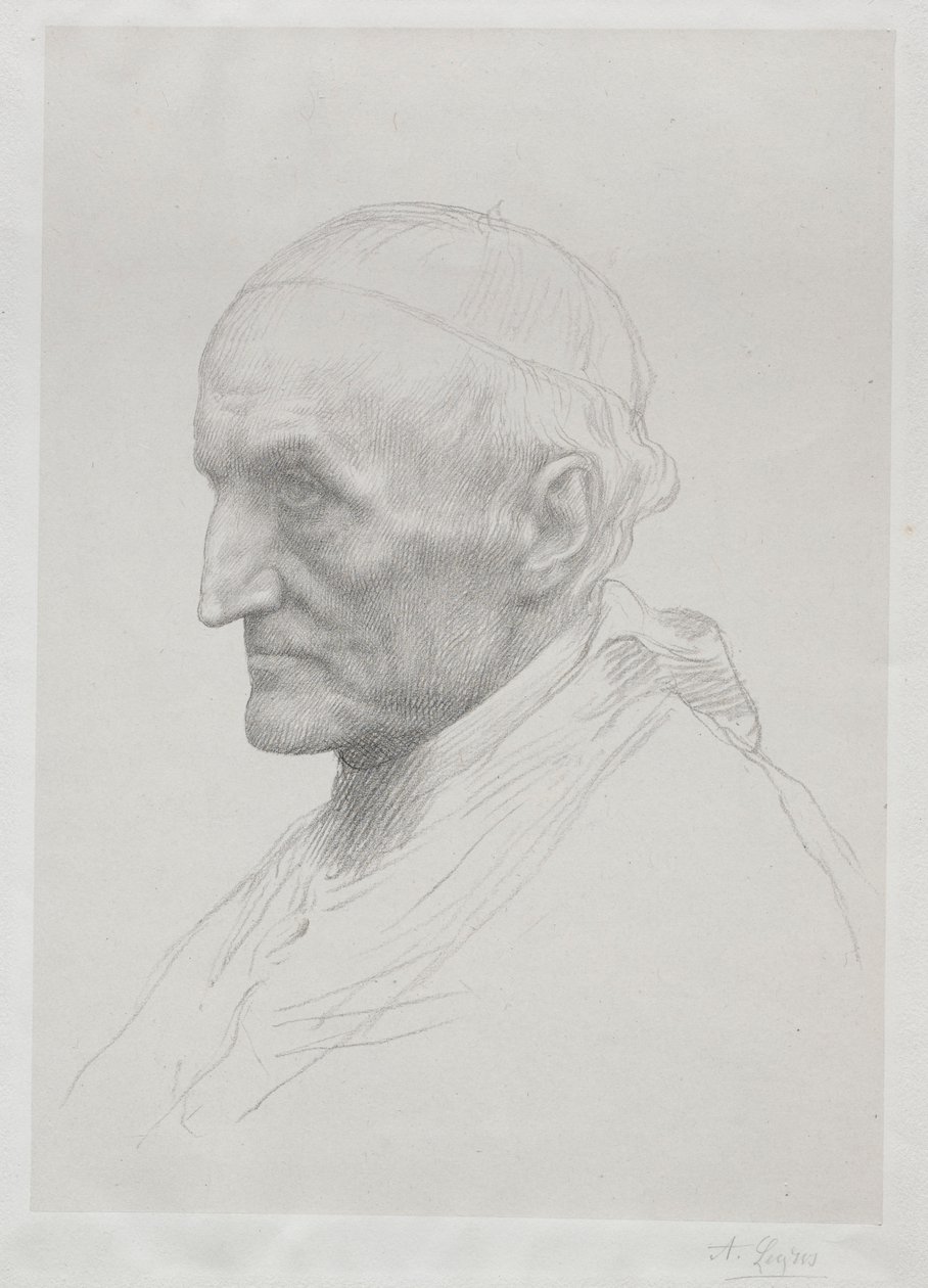 Manning bíboros portréja 2. tábla. alkotó: Alphonse Legros