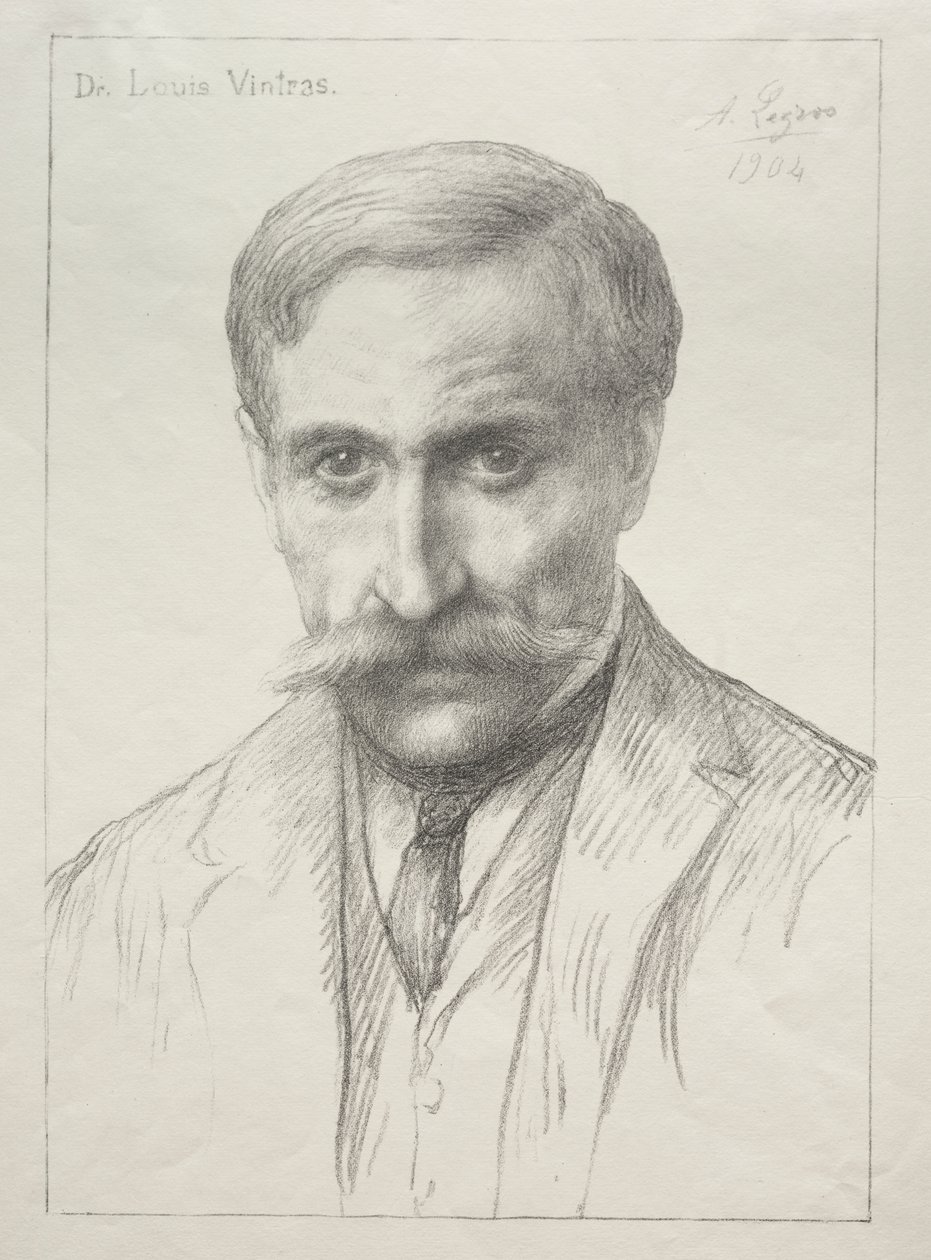 Dr. Louis Vintras portréja alkotó: Alphonse Legros