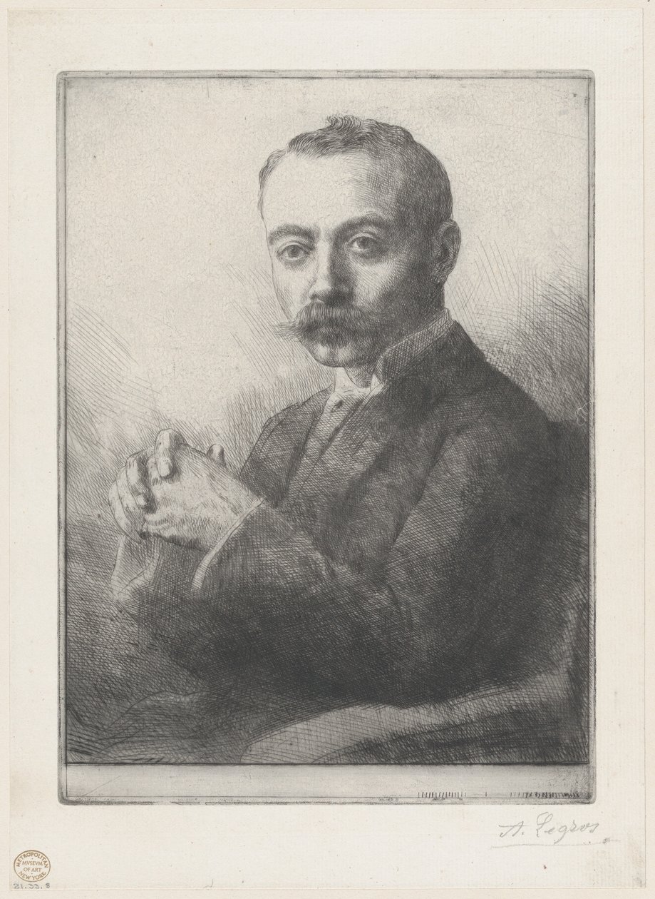 Edward D. Adams portréja, 1892. alkotó: Alphonse Legros