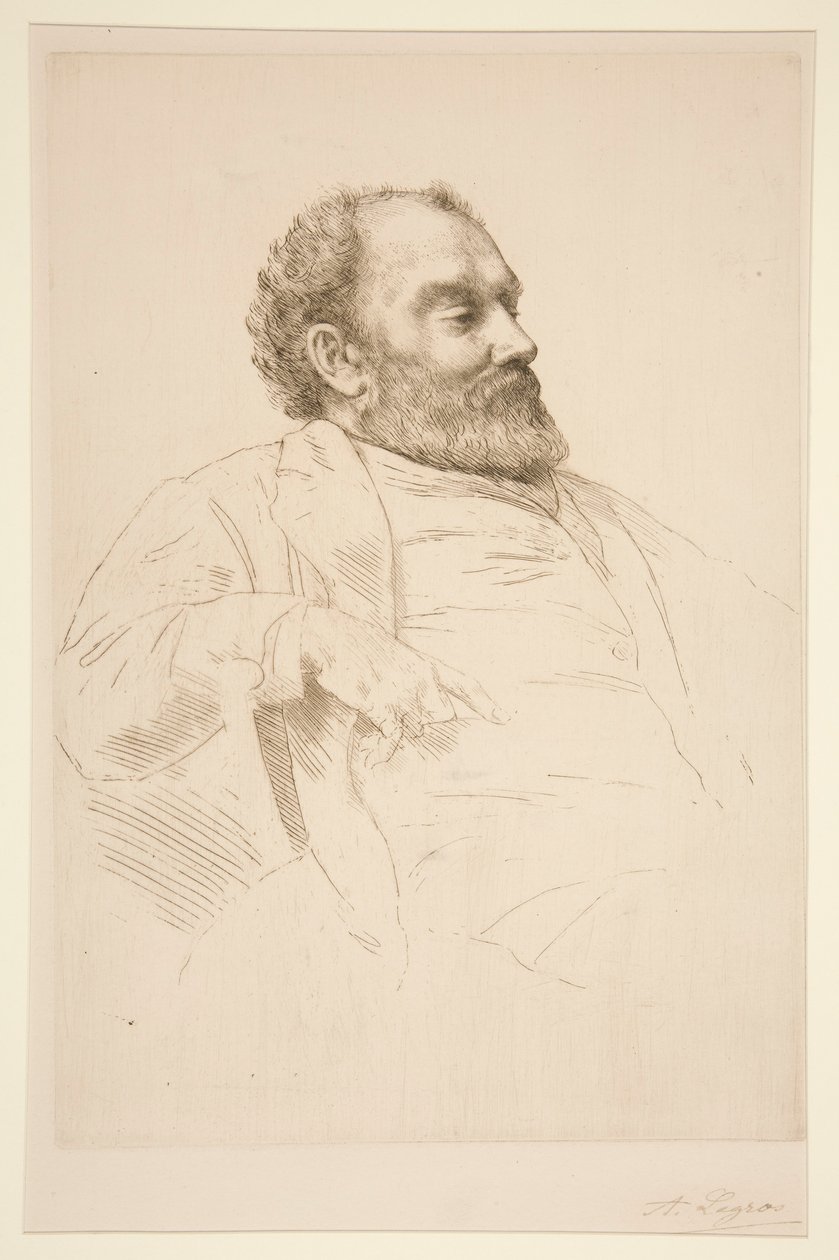Val Prinsep portréja, R.A. alkotó: Alphonse Legros