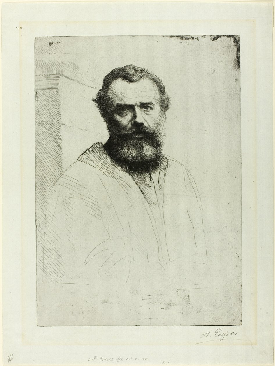 A művész portréja alkotó: Alphonse Legros
