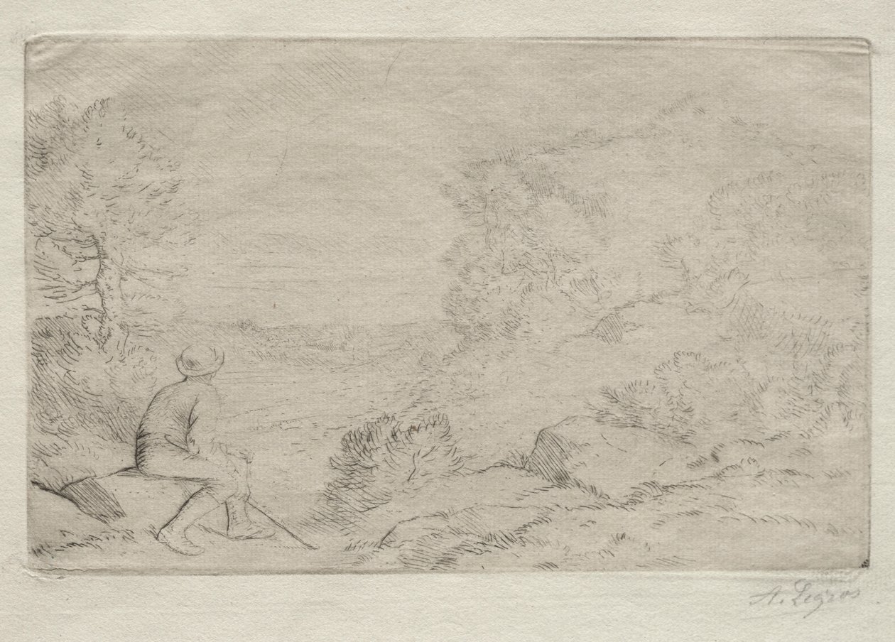Sziklák. alkotó: Alphonse Legros
