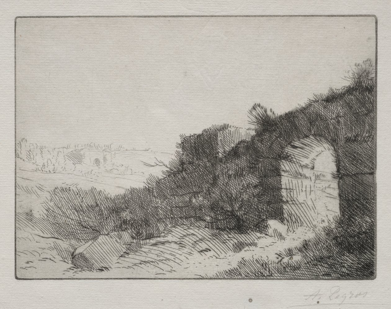 Római romok alkotó: Alphonse Legros