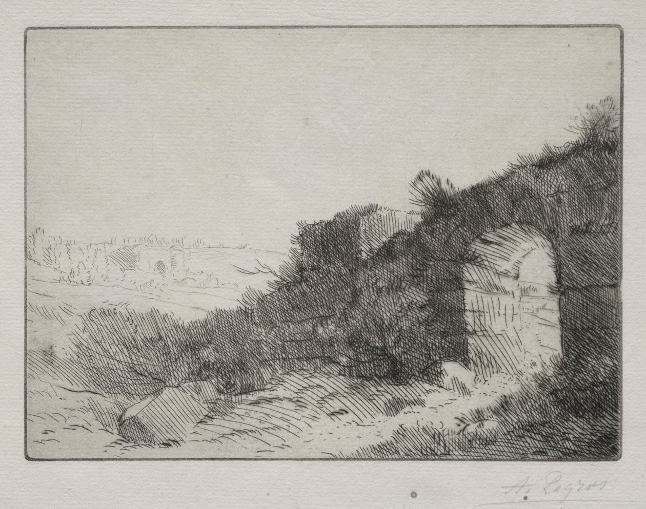 Római romok. alkotó: Alphonse Legros