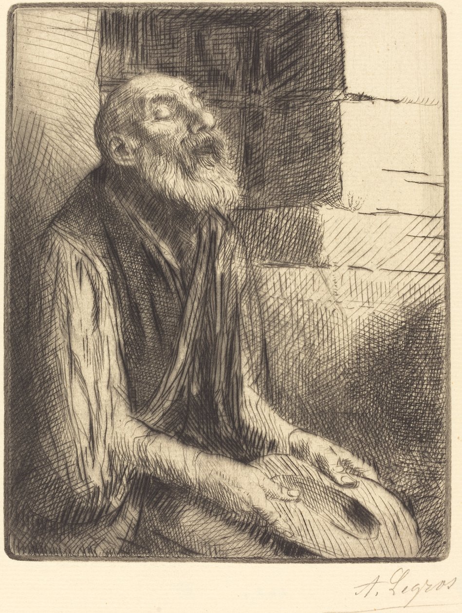 Ülő koldus (Mendiant assis) alkotó: Alphonse Legros