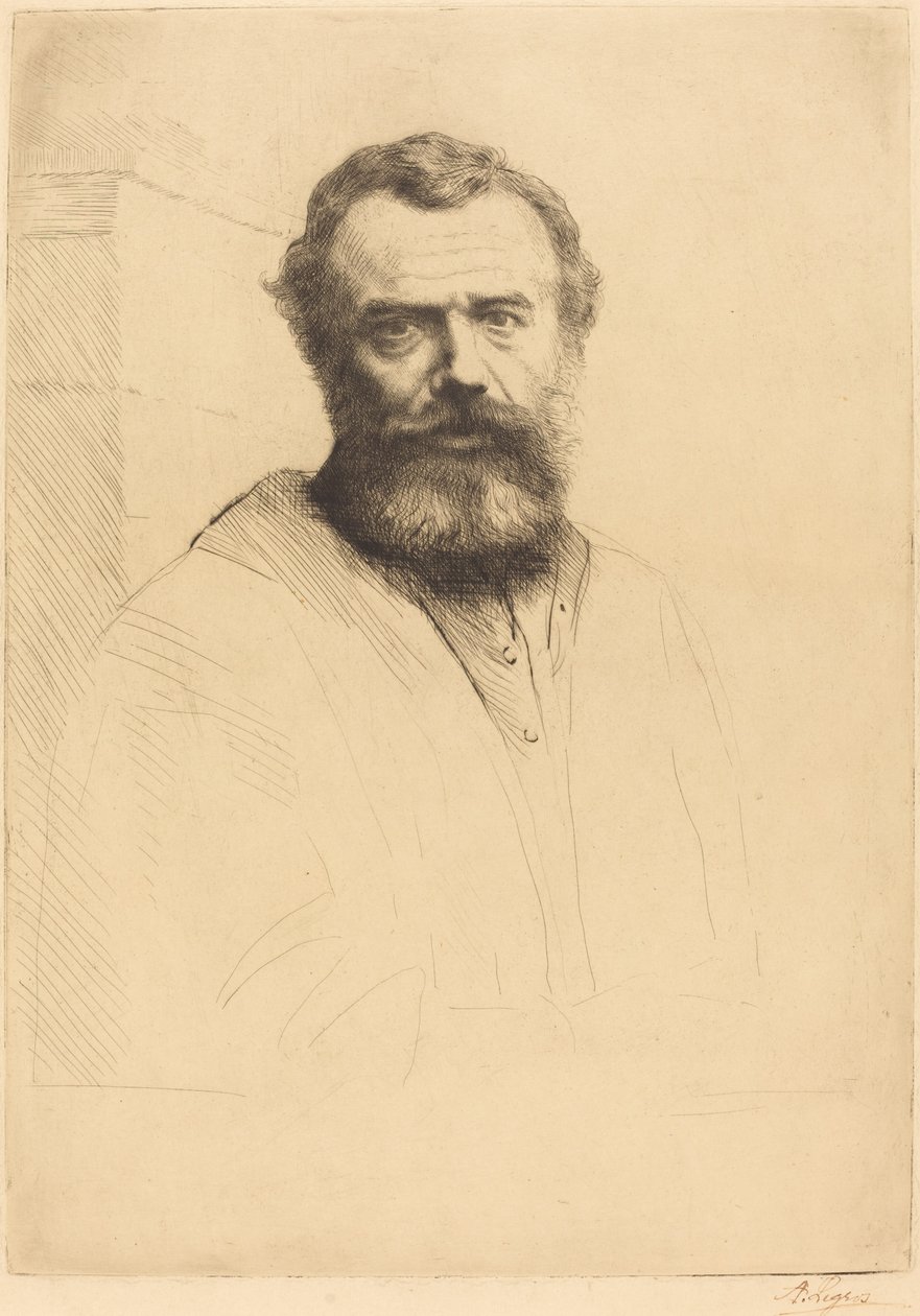 Önarckép, 3. tábla. alkotó: Alphonse Legros