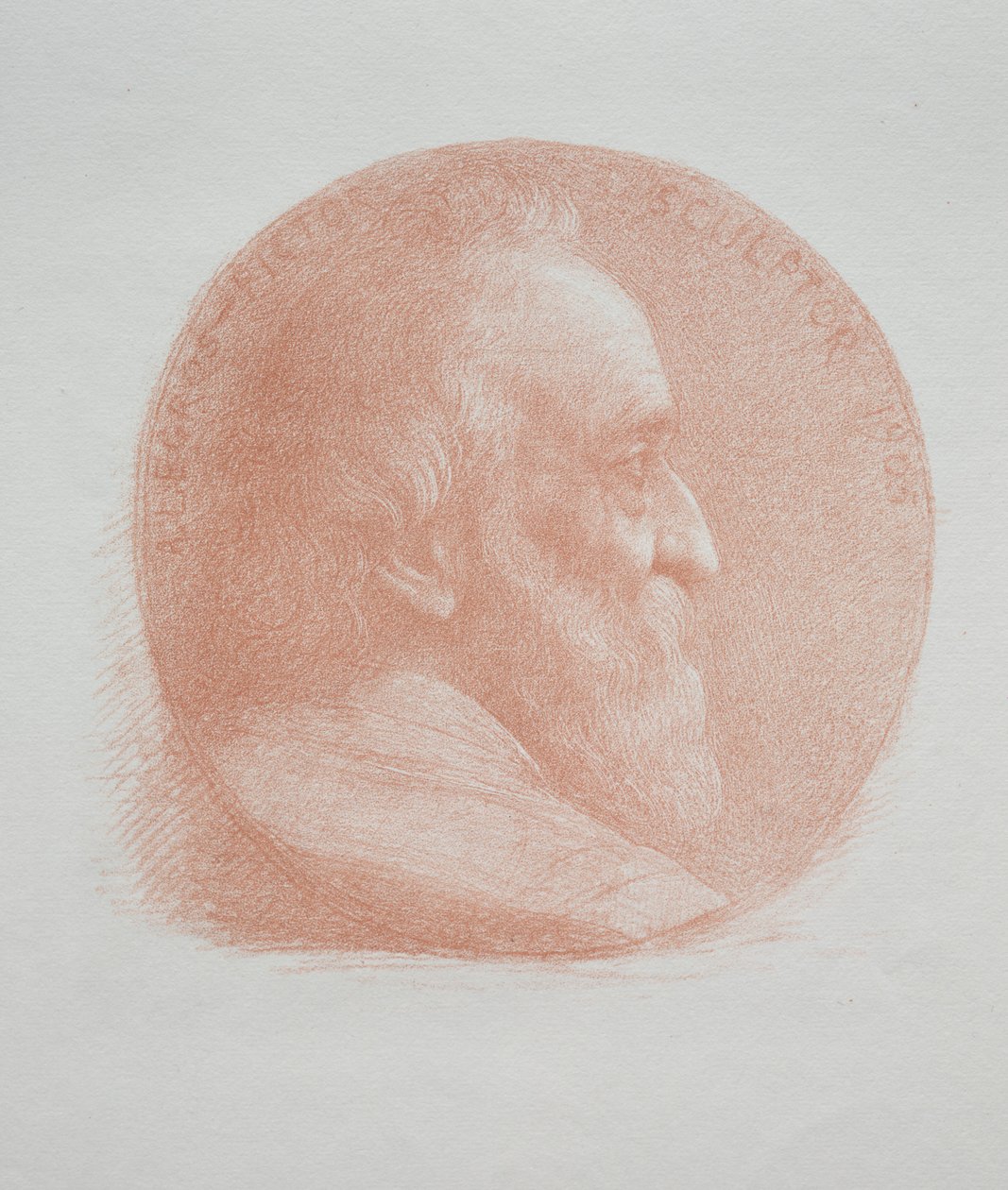Önarckép, 2. számú medál 11. tábla. alkotó: Alphonse Legros