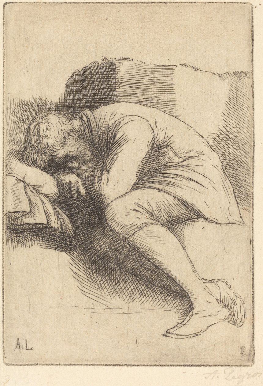 Alvó alkotó: Alphonse Legros