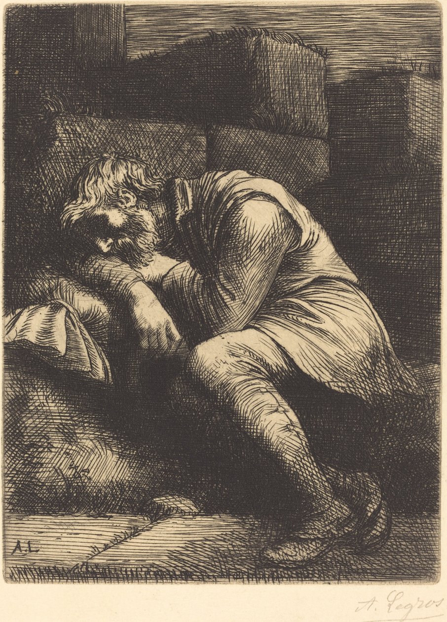 Alvó Koldus alkotó: Alphonse Legros