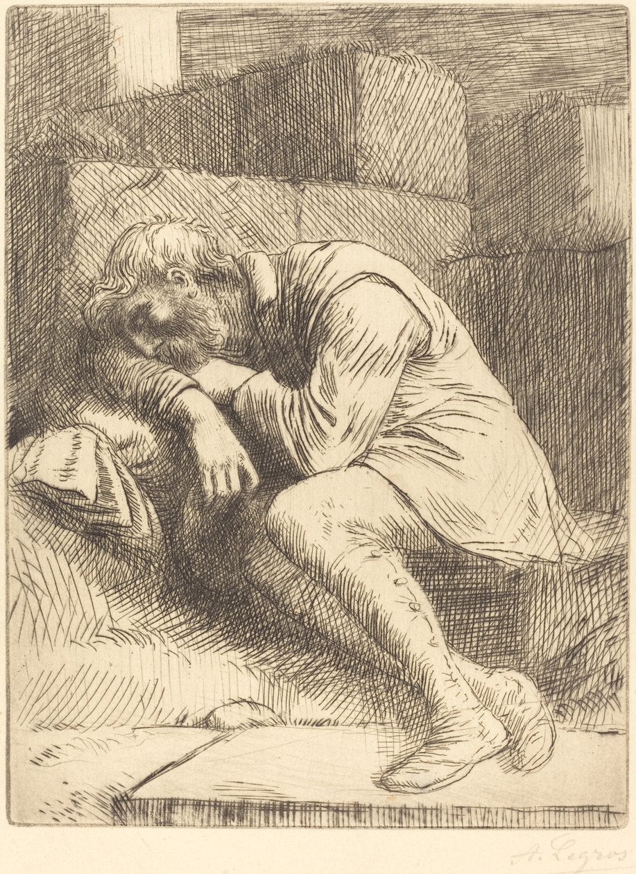 Alvó koldus Alvó koldus. alkotó: Alphonse Legros
