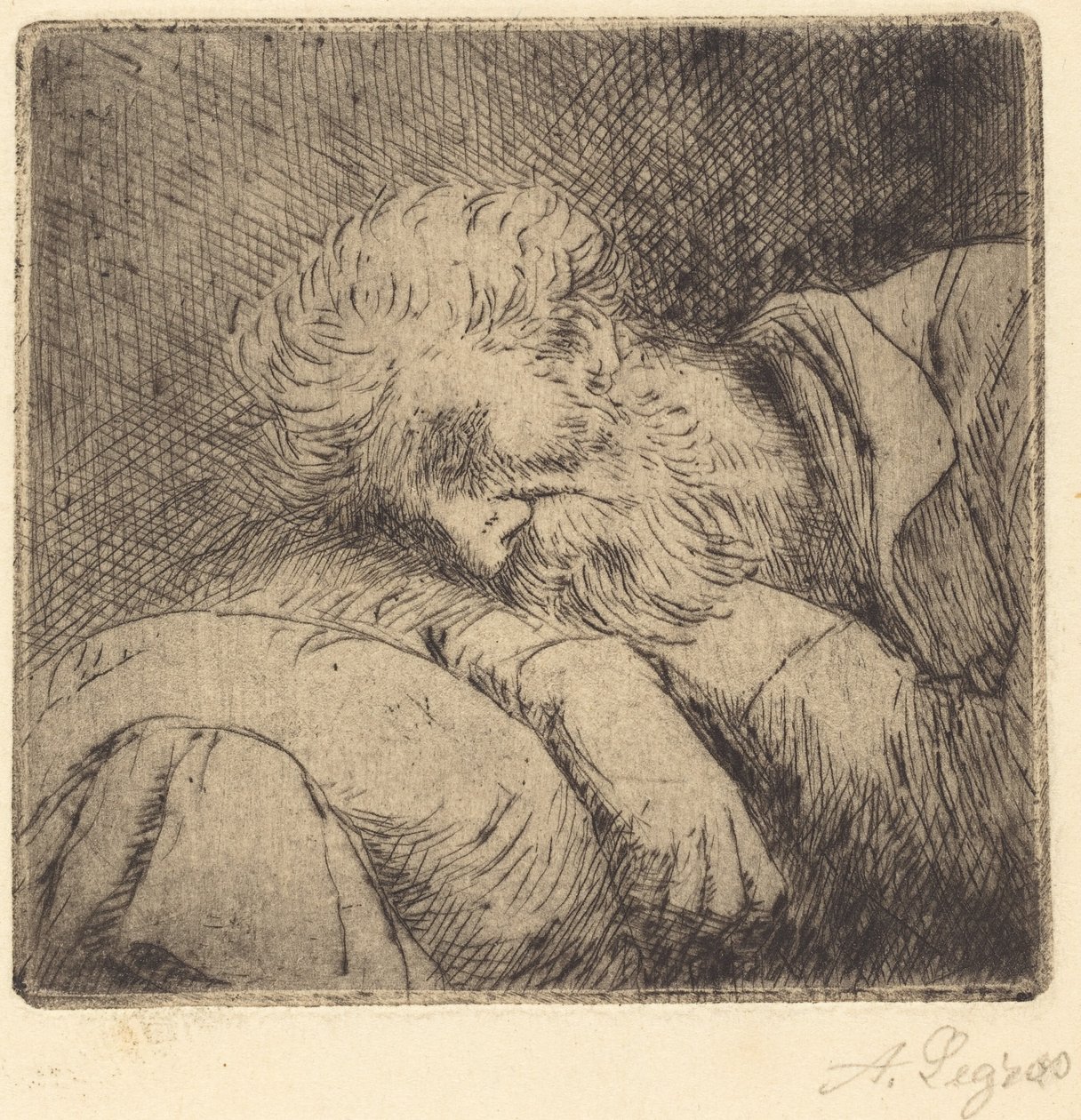 Alvó koldus Alvó koldus. alkotó: Alphonse Legros