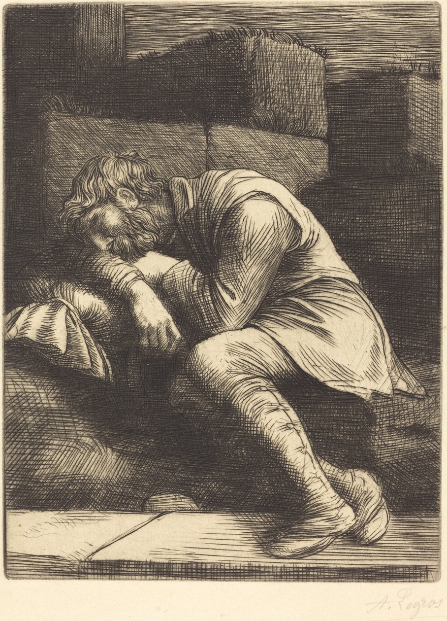 Alvó koldus Alvó koldus. alkotó: Alphonse Legros