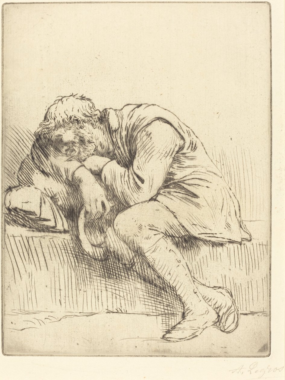 Alvó koldus Alvó koldus. alkotó: Alphonse Legros