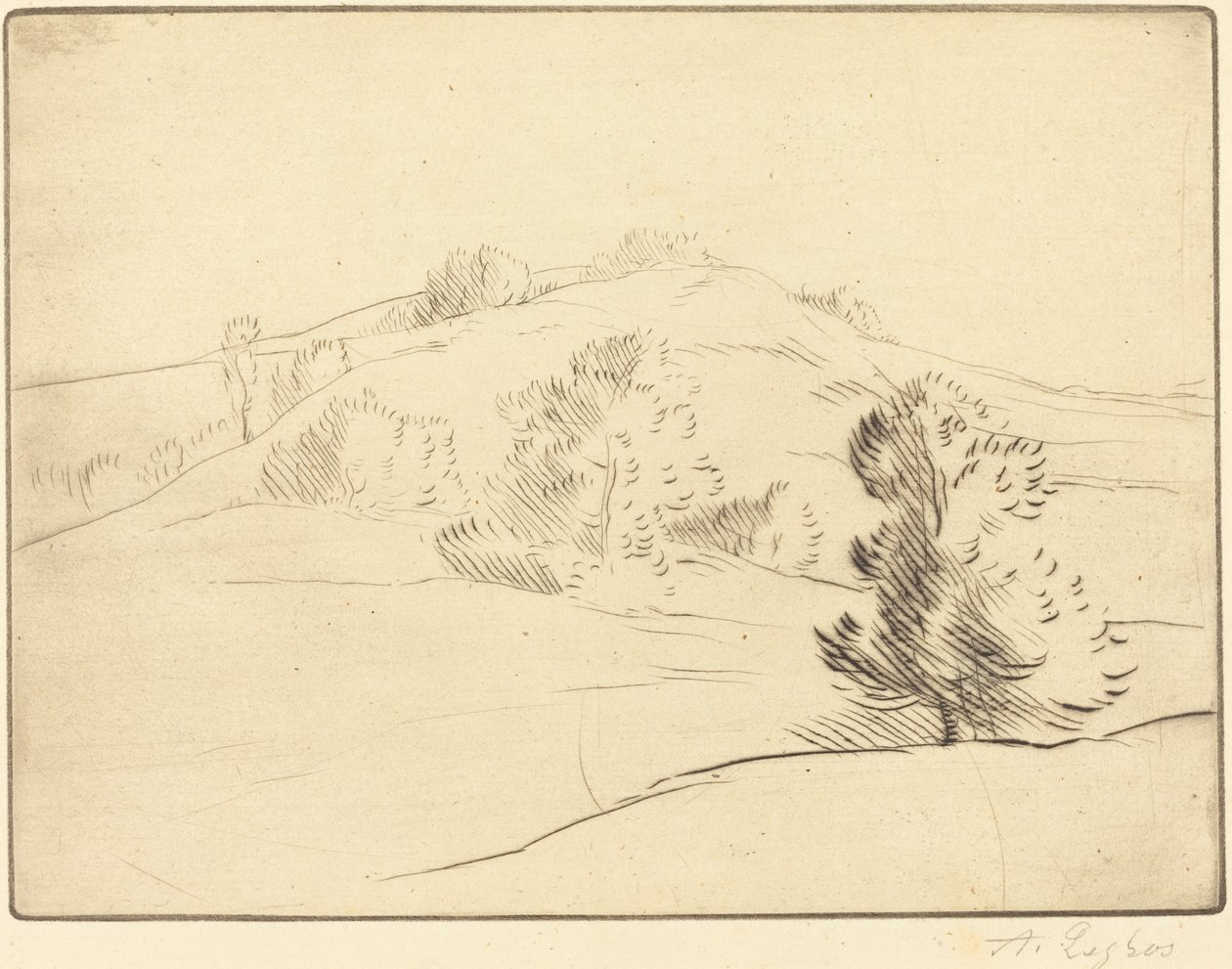 Kis domb (Le coteau) alkotó: Alphonse Legros