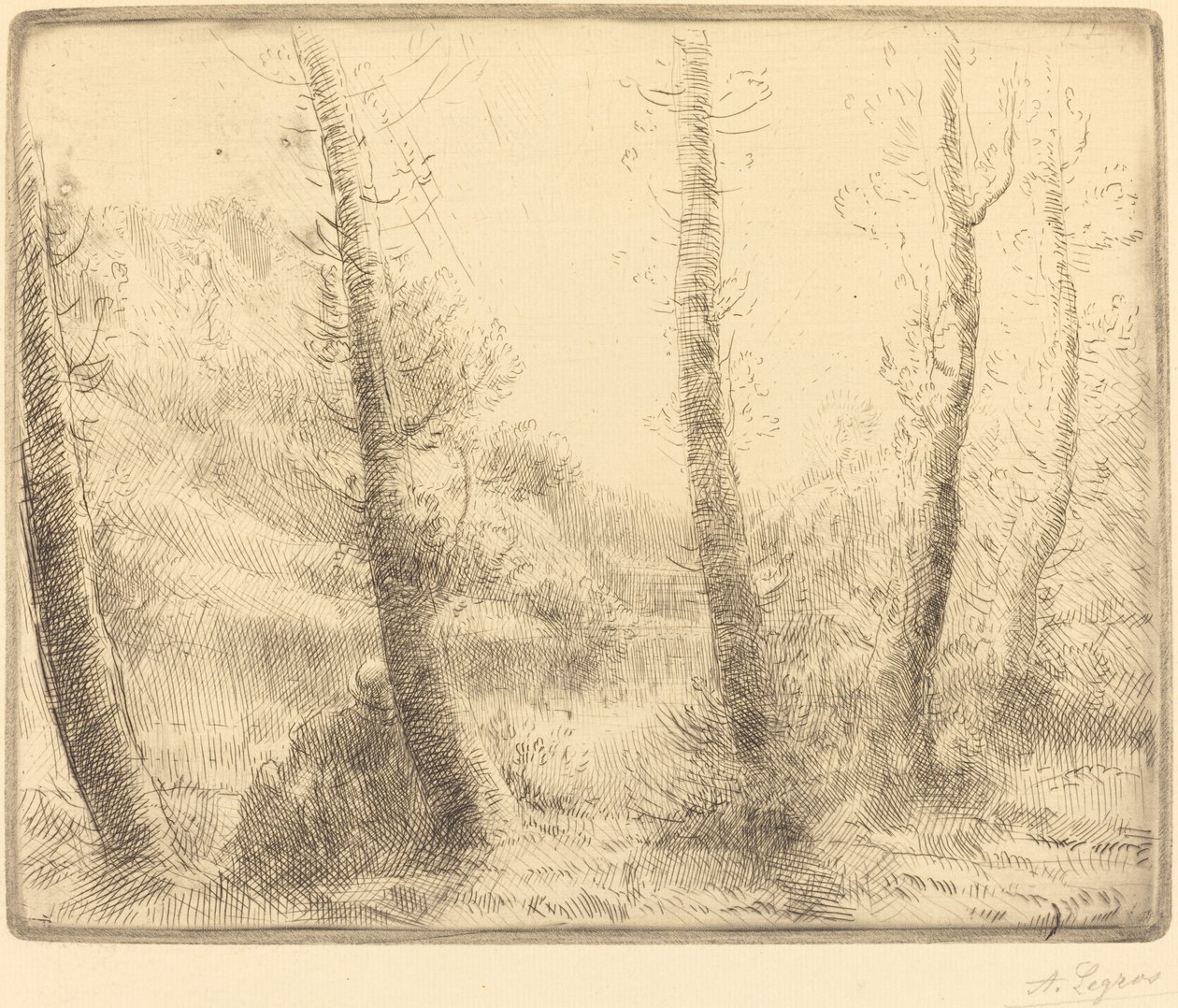 Kis tó A kis tó. alkotó: Alphonse Legros