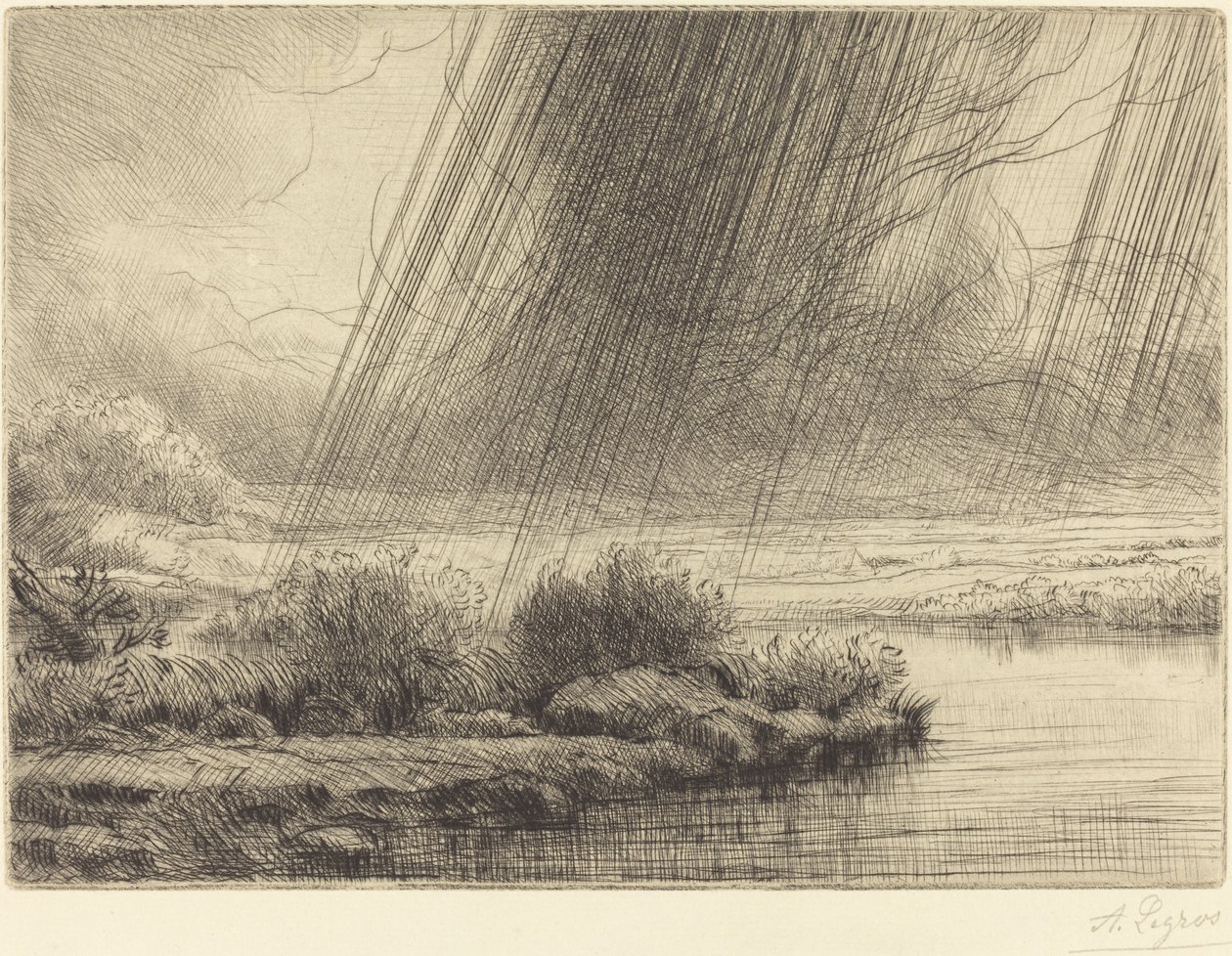 Vihar Vihar. alkotó: Alphonse Legros