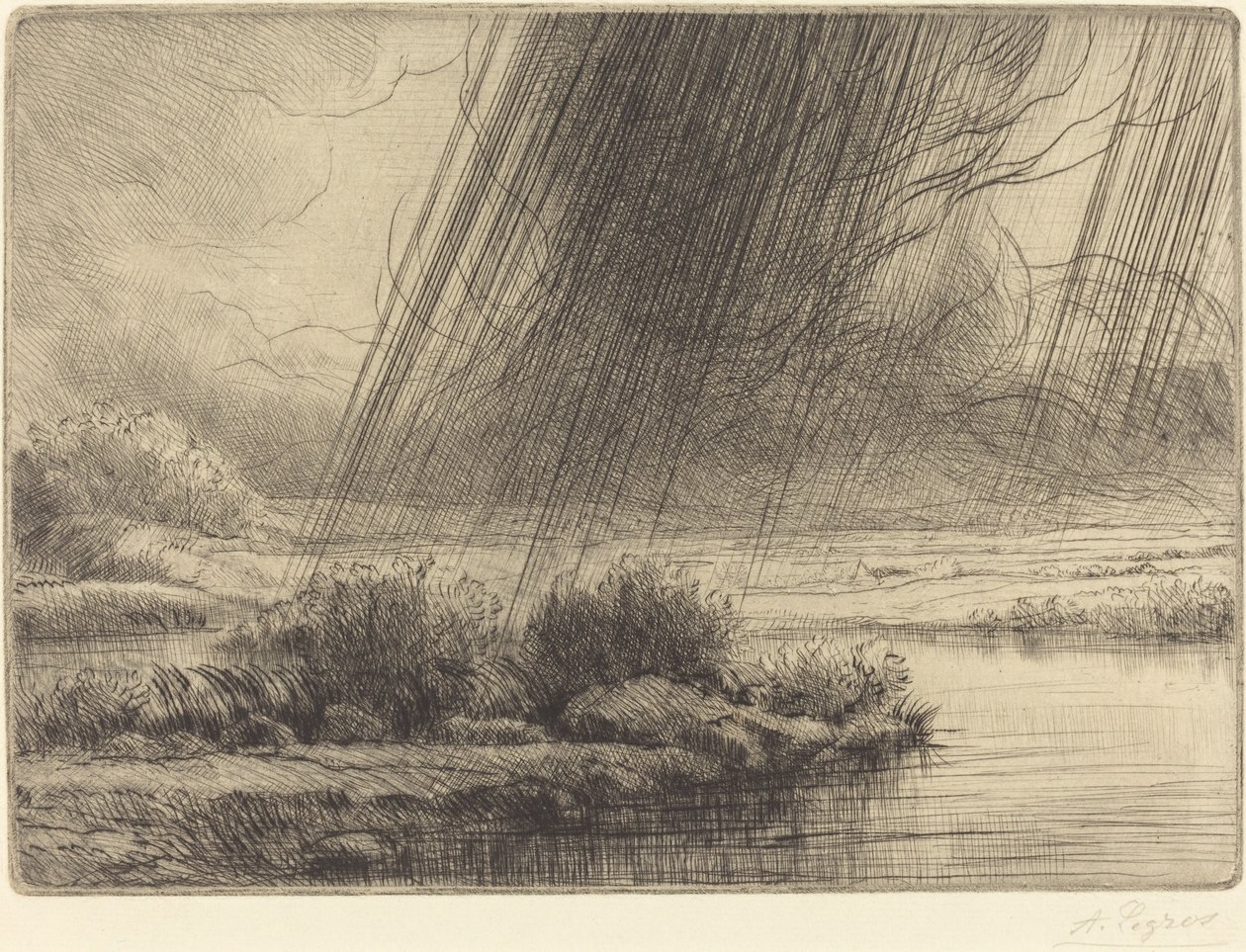 Vihar Vihar. alkotó: Alphonse Legros