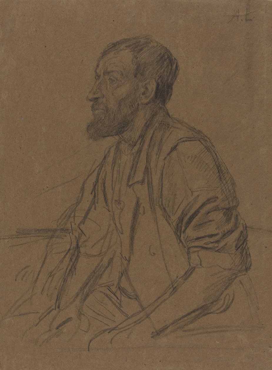 Tanulmány egy munkásról. alkotó: Alphonse Legros
