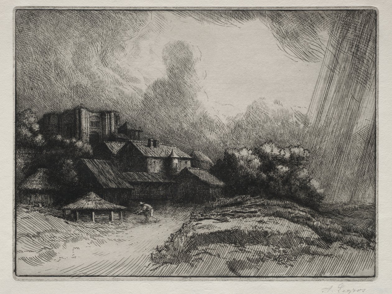 Az Abbey Farm alkotó: Alphonse Legros