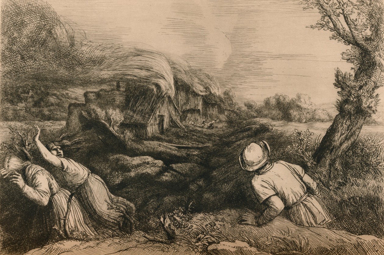 Az égő falu, 1880 alkotó: Alphonse Legros