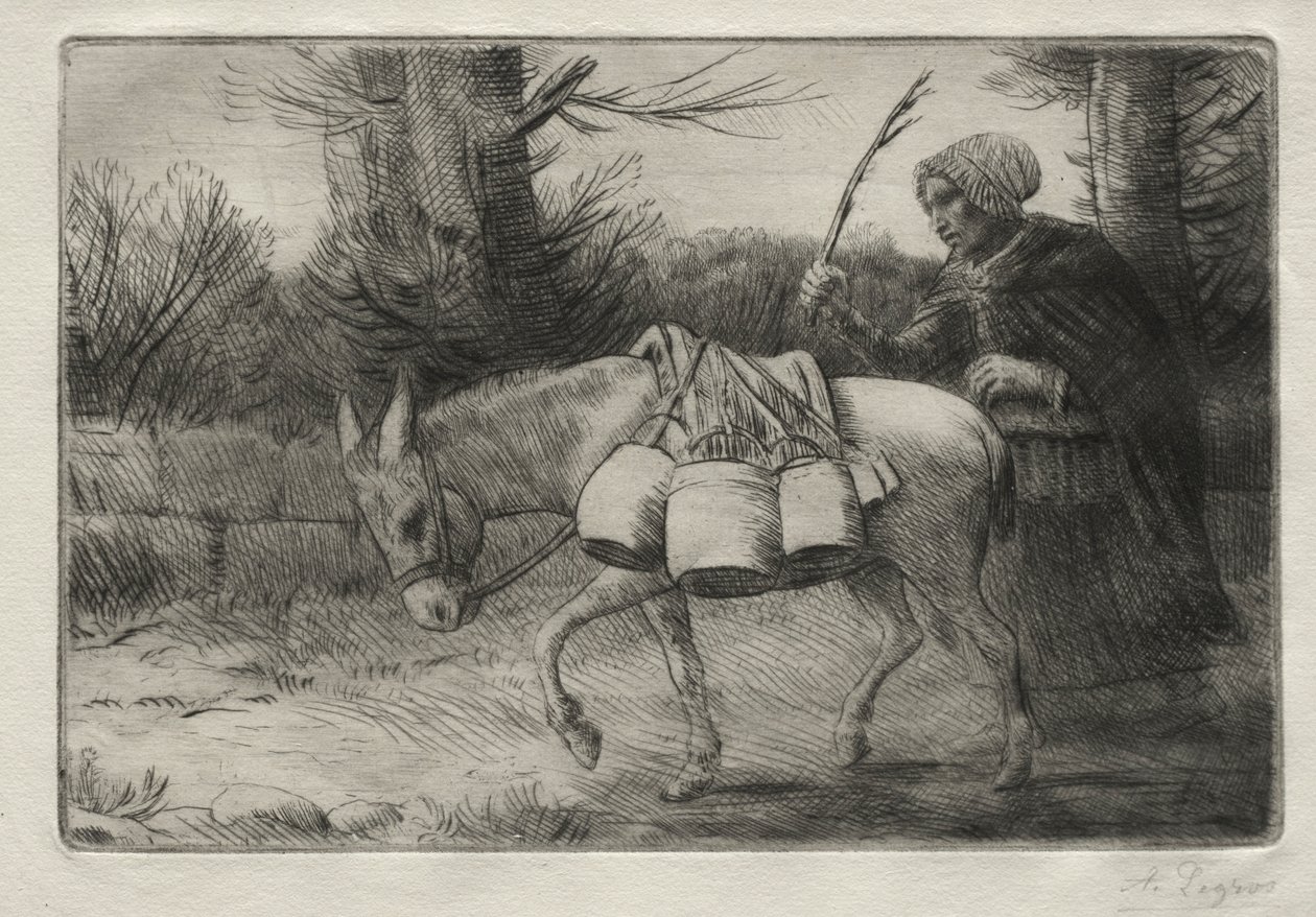 A boulogne-i tejeslány harmadik tányér. alkotó: Alphonse Legros