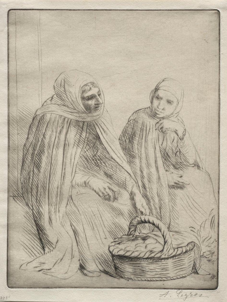A tojáskereskedők 1. tányérja. alkotó: Alphonse Legros