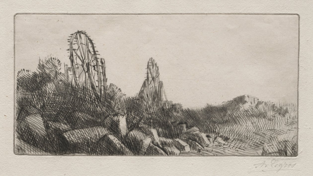 A montrouge-i régi kőbányák. alkotó: Alphonse Legros