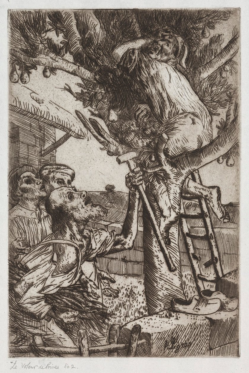 A körtetolvaj, 1. szám, c. 1890. alkotó: Alphonse Legros