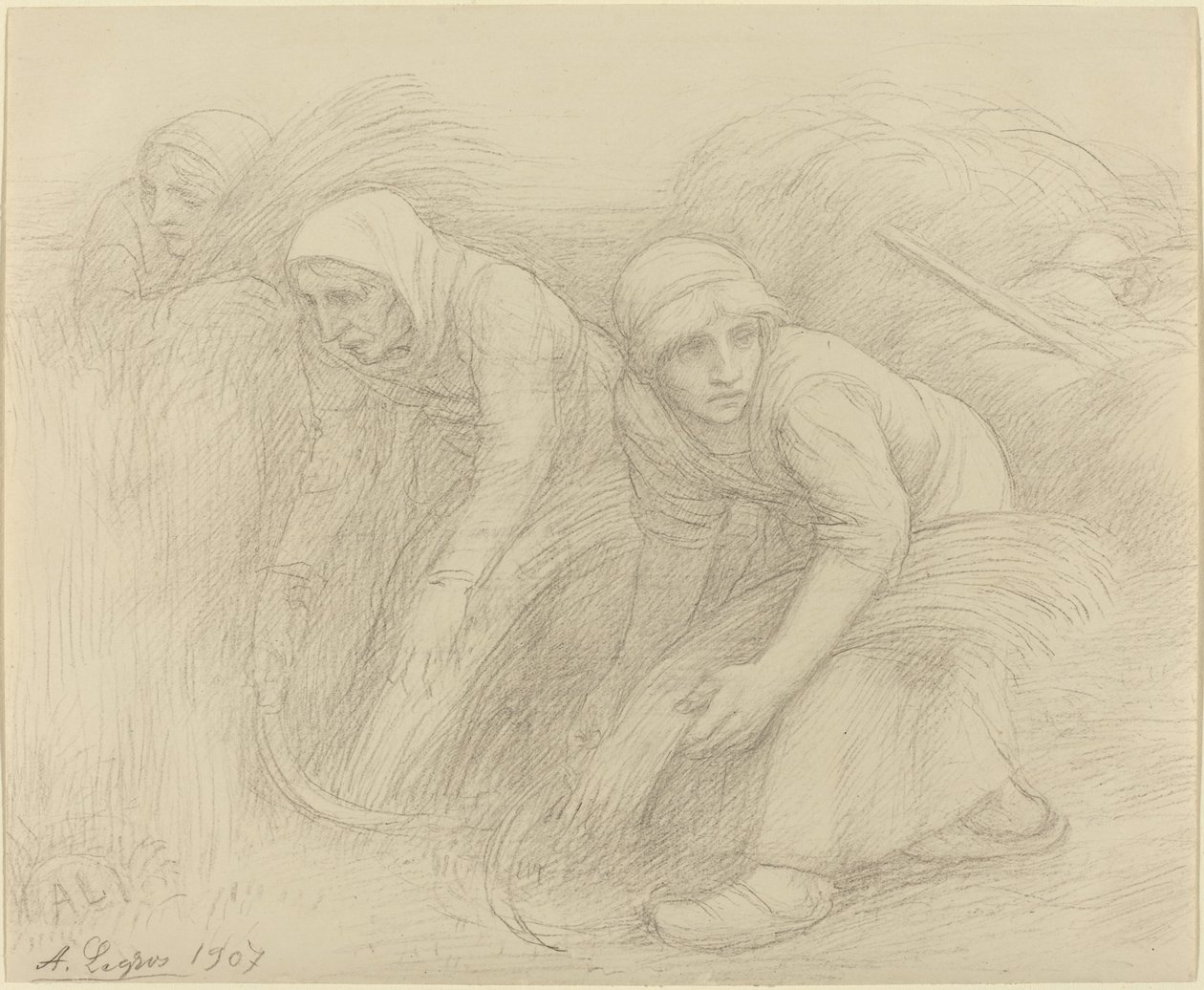 A kaszások, 1907. alkotó: Alphonse Legros