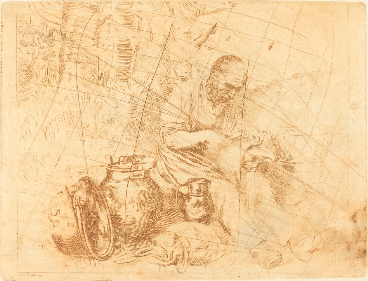 A Tinker Le retameur. alkotó: Alphonse Legros