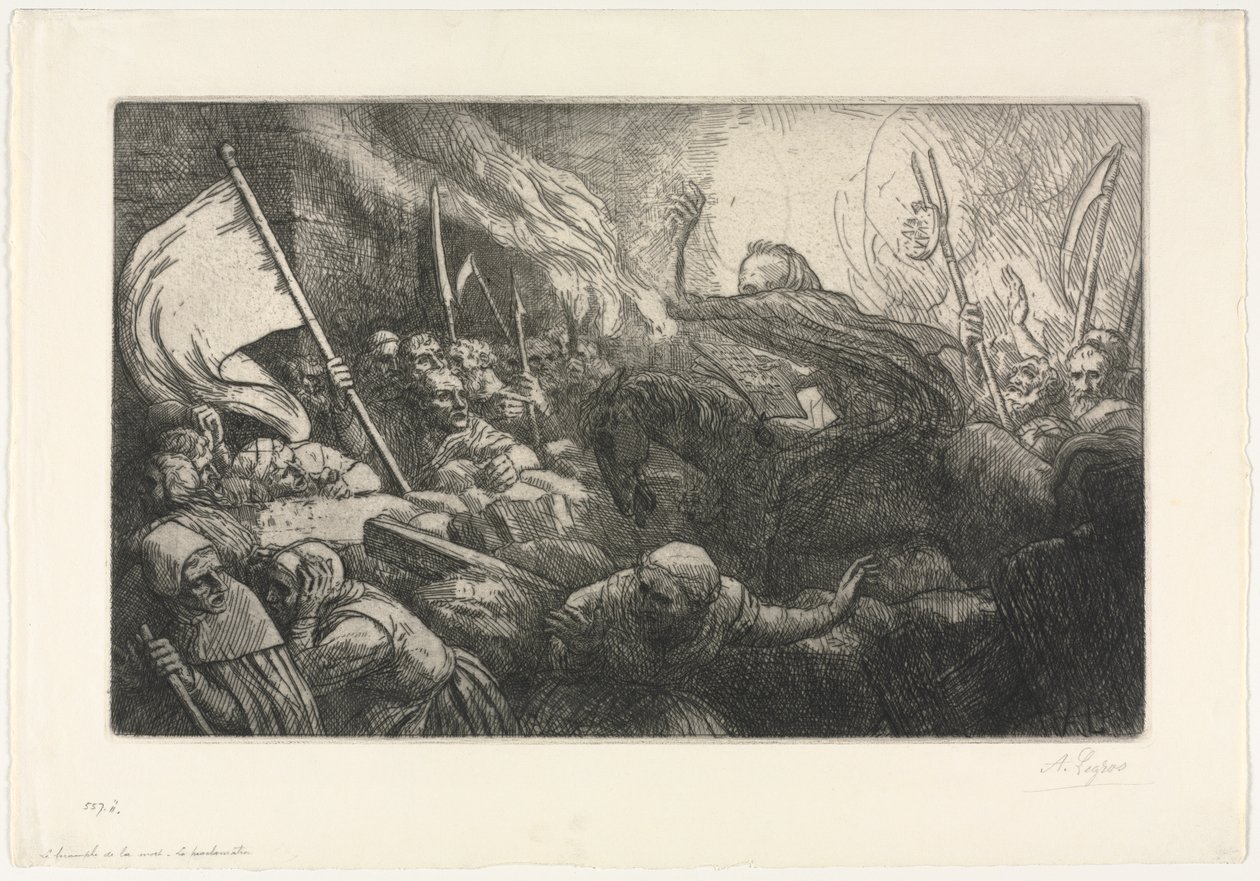 A halál diadala: a kiáltvány alkotó: Alphonse Legros