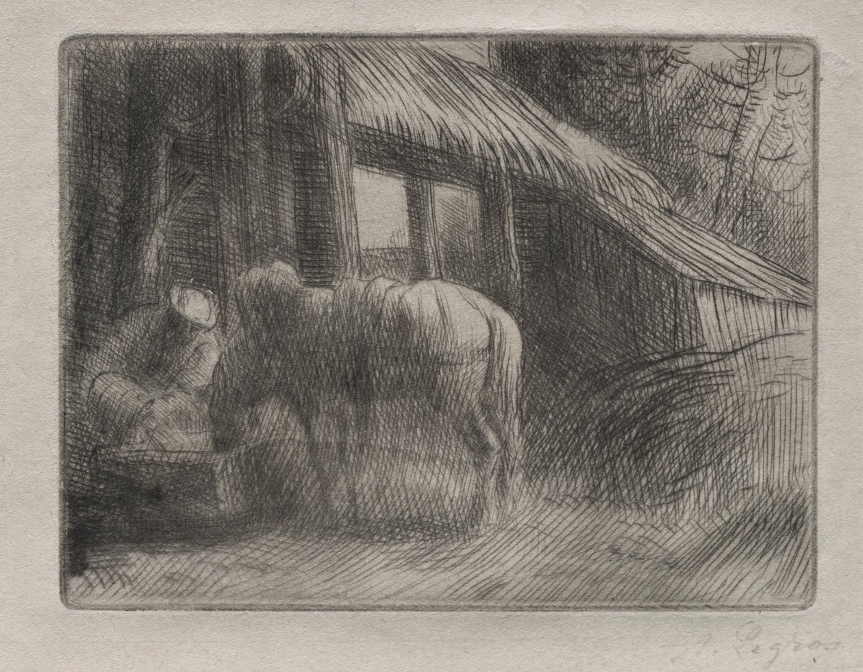 Az öntözőhely 2. tányér. alkotó: Alphonse Legros