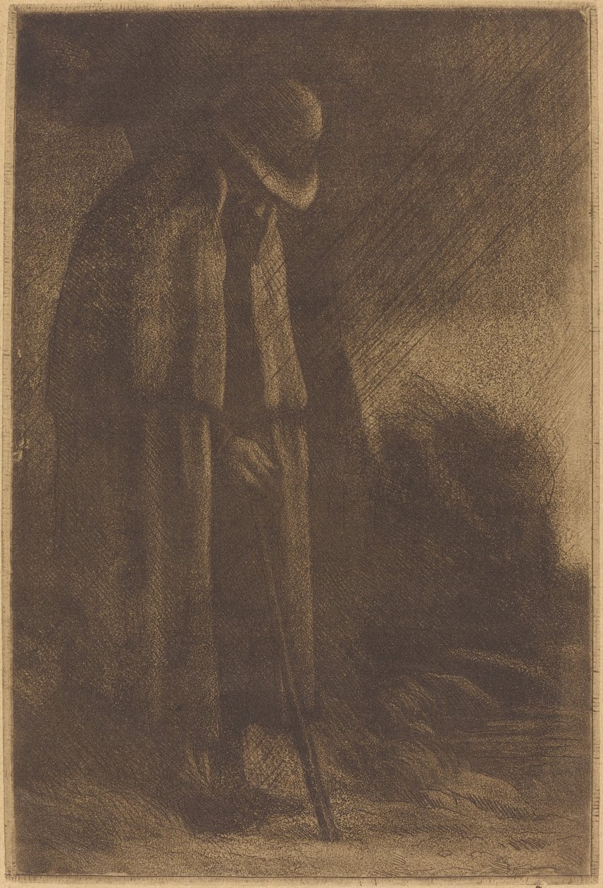 Menedéket kereső utazó Az utazó menedéket keres. alkotó: Alphonse Legros