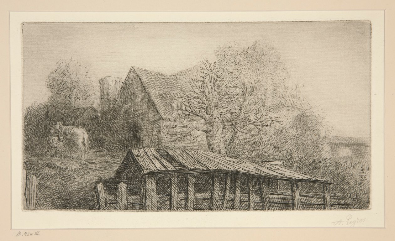 Egy régi fogadó alkotó: Alphonse Legros