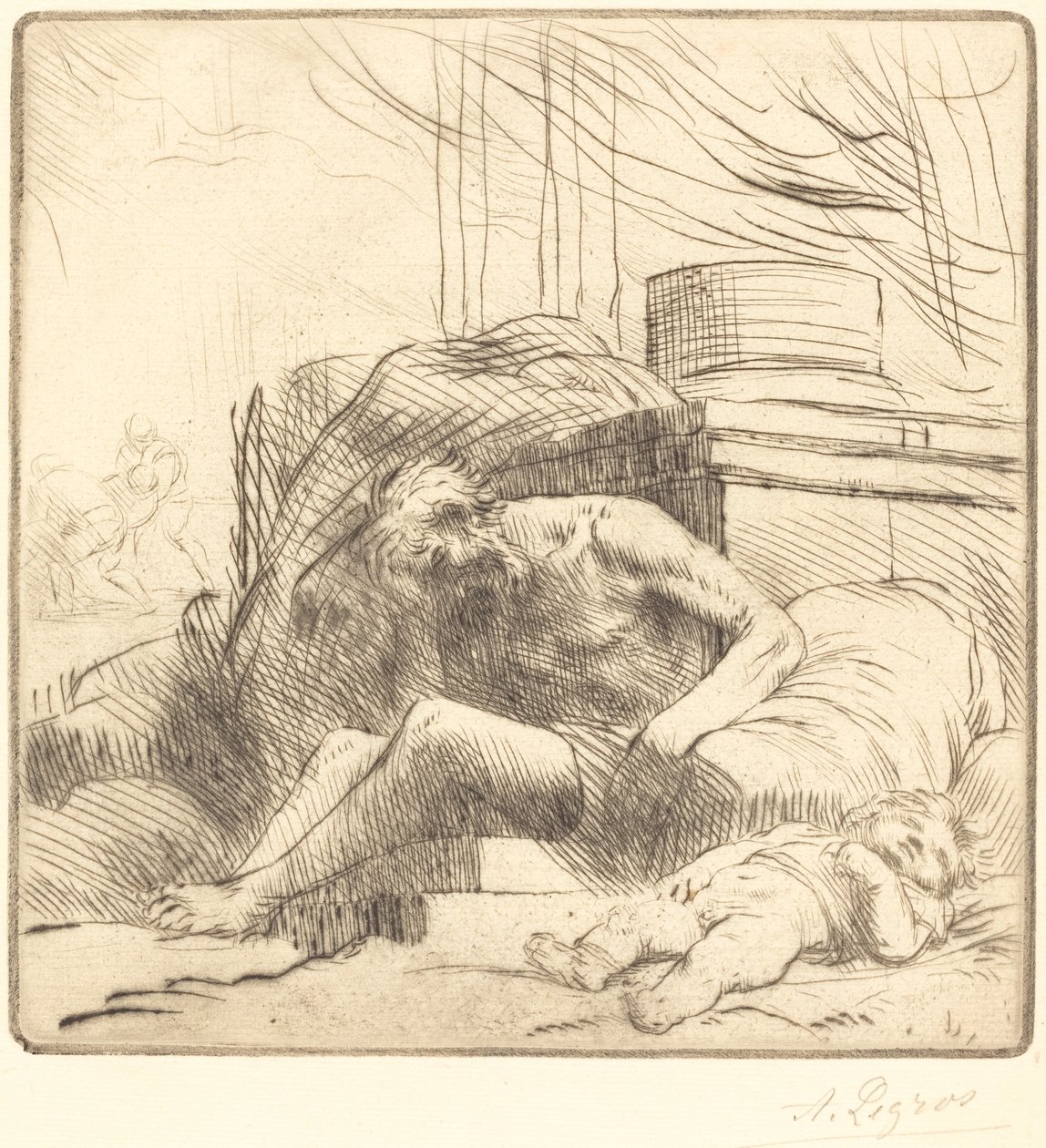 Tűz áldozata Tűz áldozata. alkotó: Alphonse Legros