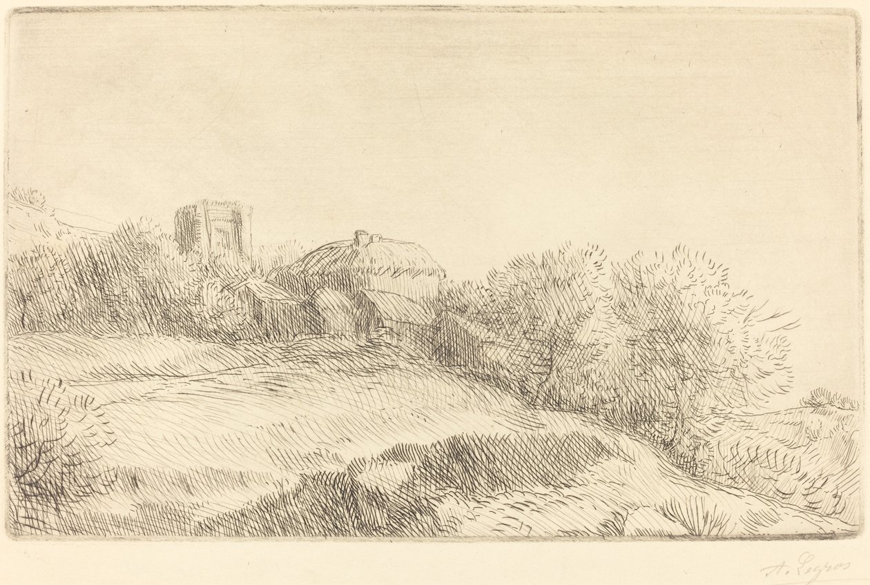 Falu Egy falu. alkotó: Alphonse Legros