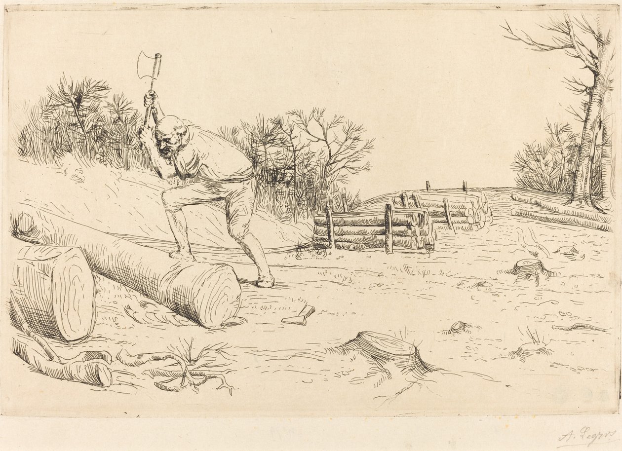 Favágó (A favágó) alkotó: Alphonse Legros
