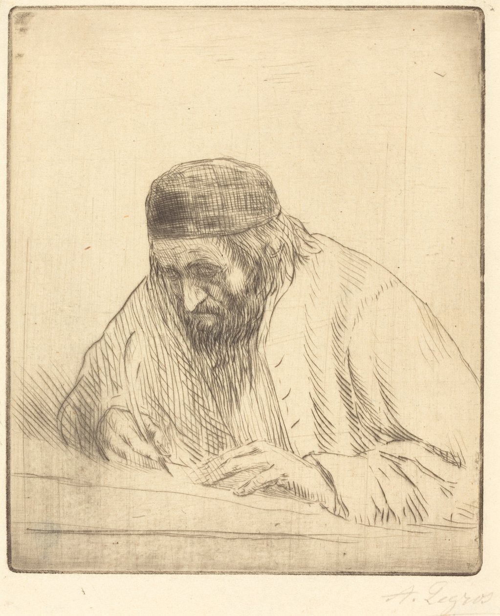 Író Az író. alkotó: Alphonse Legros
