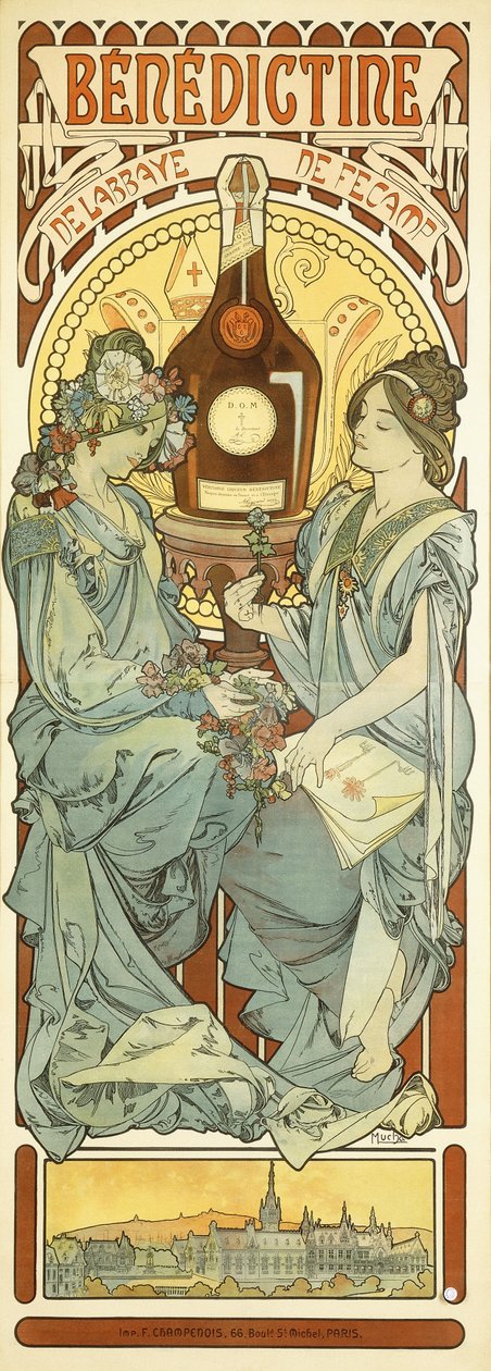 Bencés, 1898 alkotó: Alphonse Mucha
