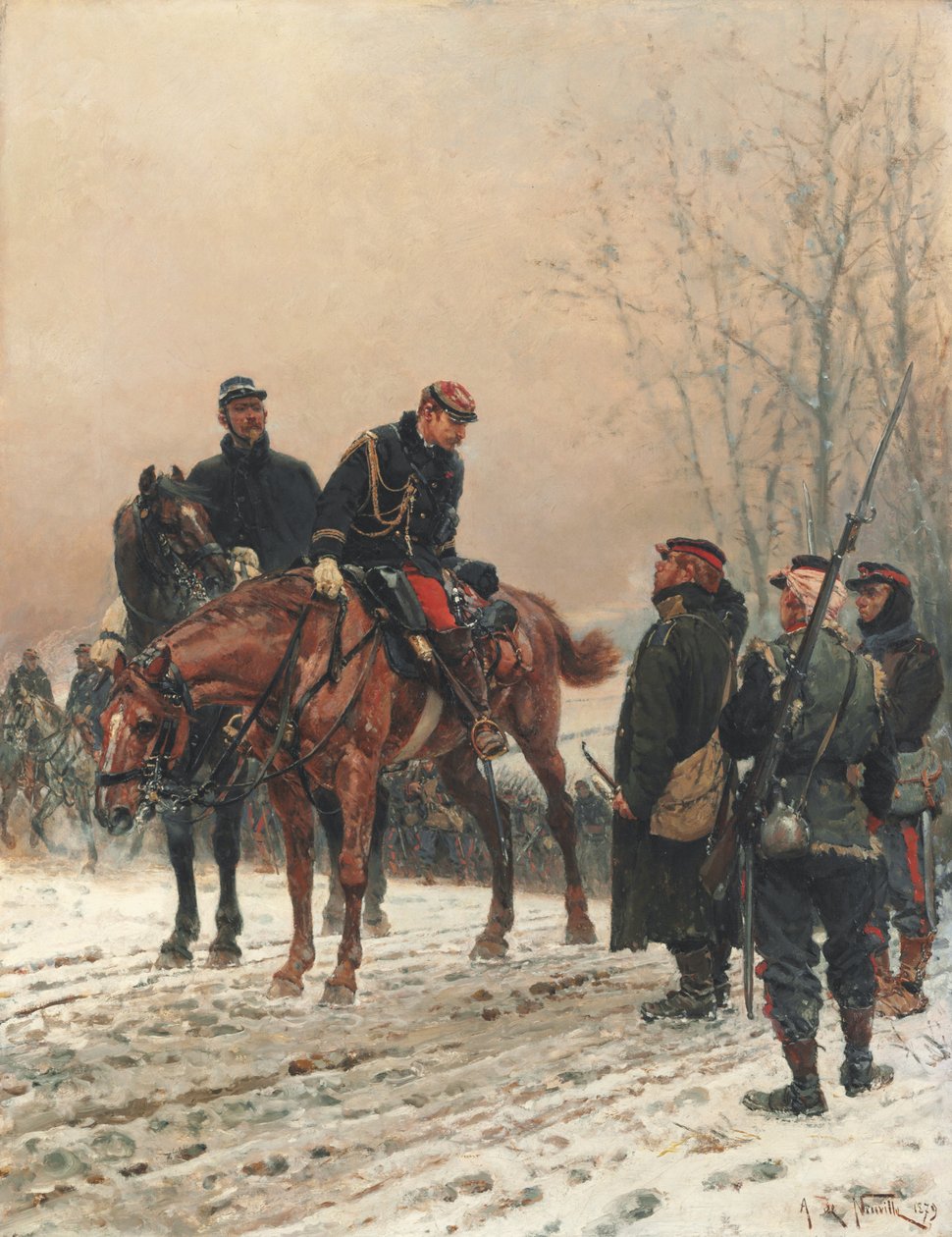 Üdvözlet, 1879 alkotó: Alphonse Marie de Neuville