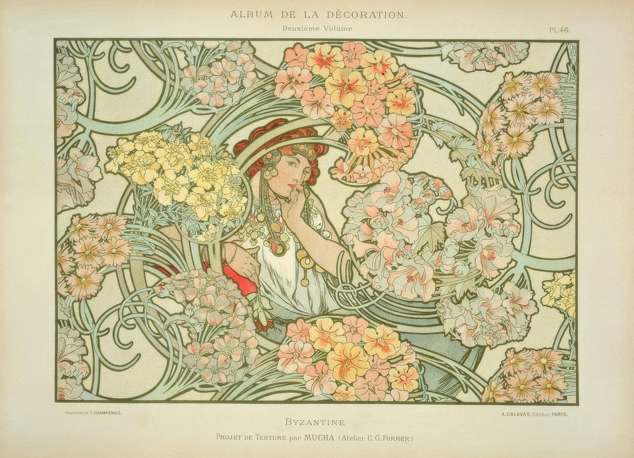 bizánci alkotó: Alphonse Mucha