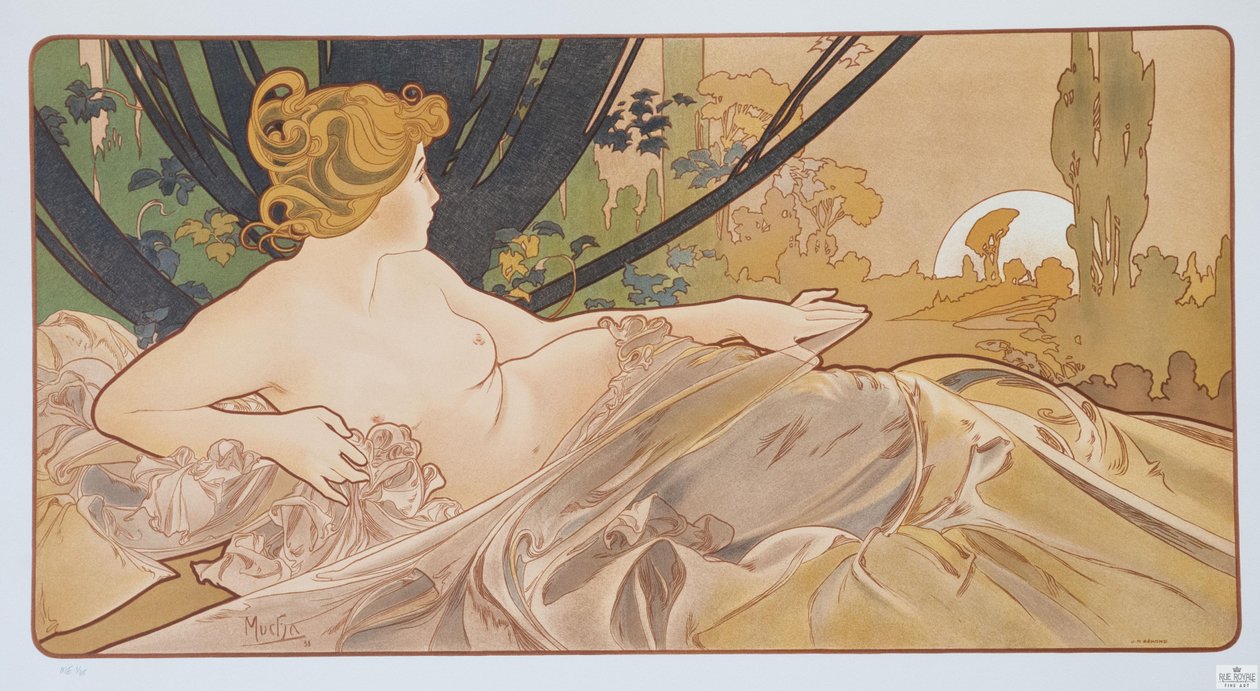 Hajnal, 1899. alkotó: Alphonse Mucha