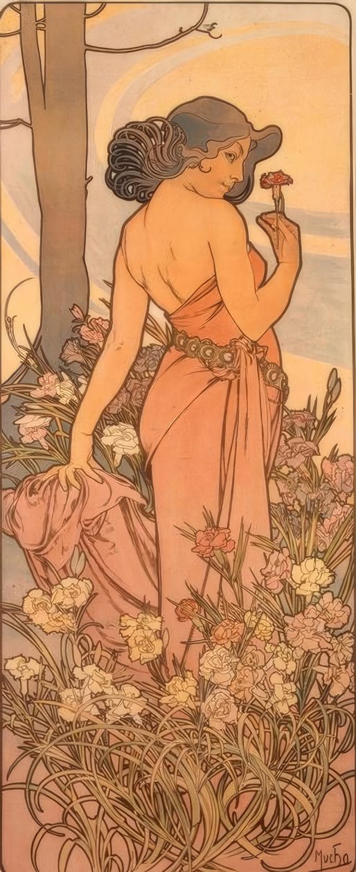 A szegfű alkotó: Alphonse Mucha