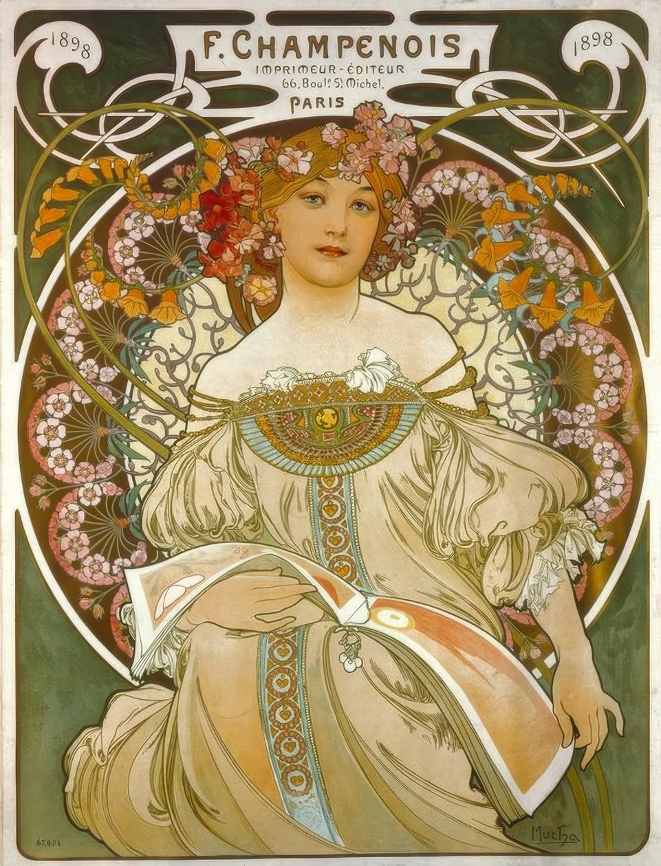 F. Champenois / Nyomtató - Kiadó (..) alkotó: Alphonse Mucha