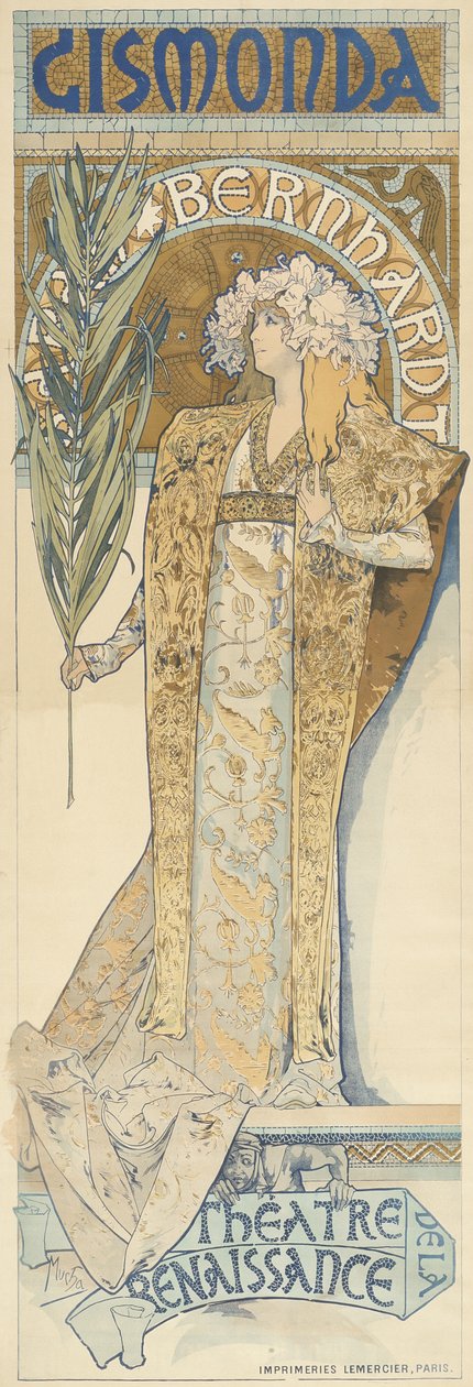 Gismonda, 1894-95 alkotó: Alphonse Mucha
