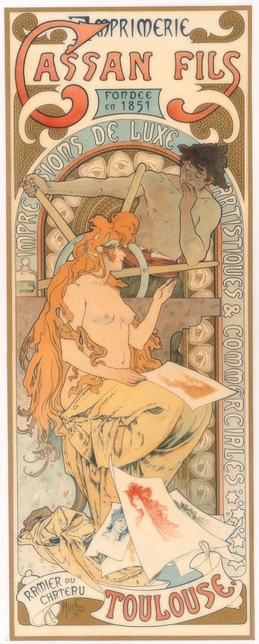 Imprimerie Cassan Fils alkotó: Alphonse Mucha