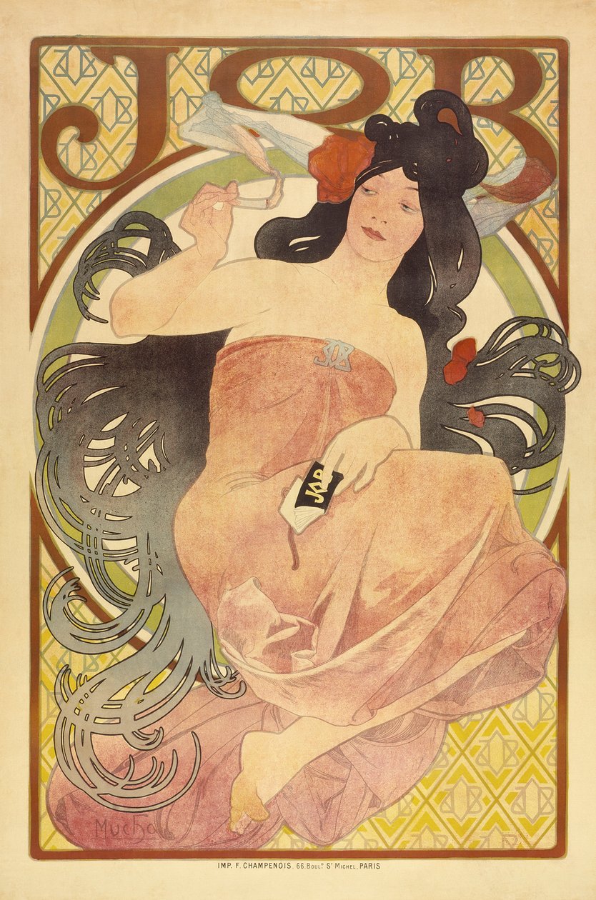 Job, 1897-98 körül alkotó: Alphonse Mucha