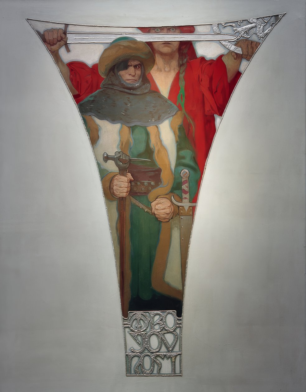Küzdelem a vágyakozással – Jan Ziska alkotó: Alphonse Mucha