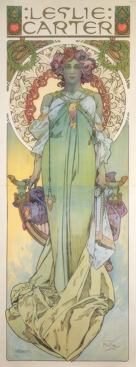 Leslie Carter alkotó: Alphonse Mucha